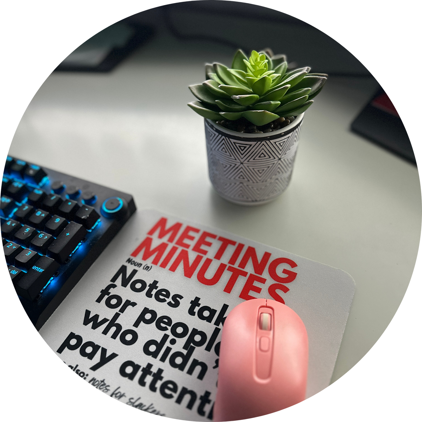 Meeting Minutes Mouse Pad