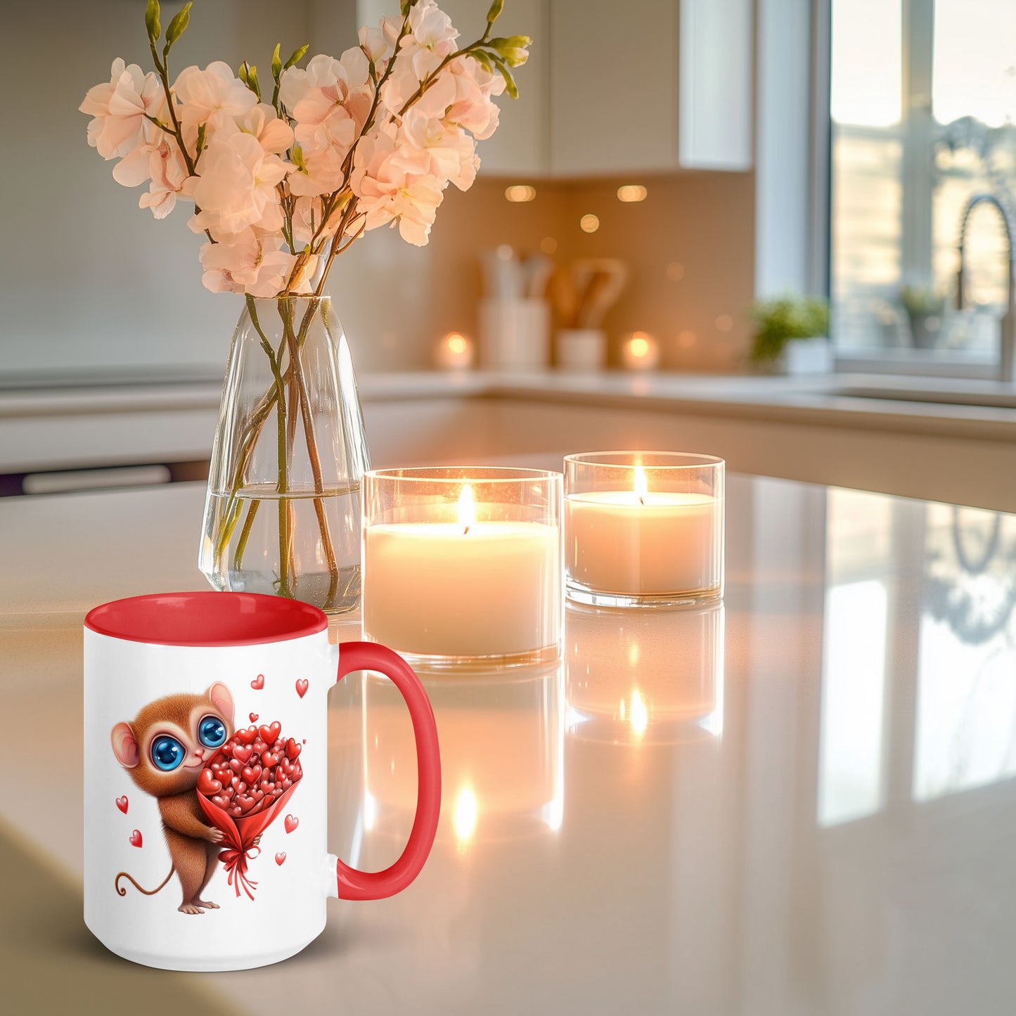 Valentine's Day Tarsier Coffee and Tea Mug