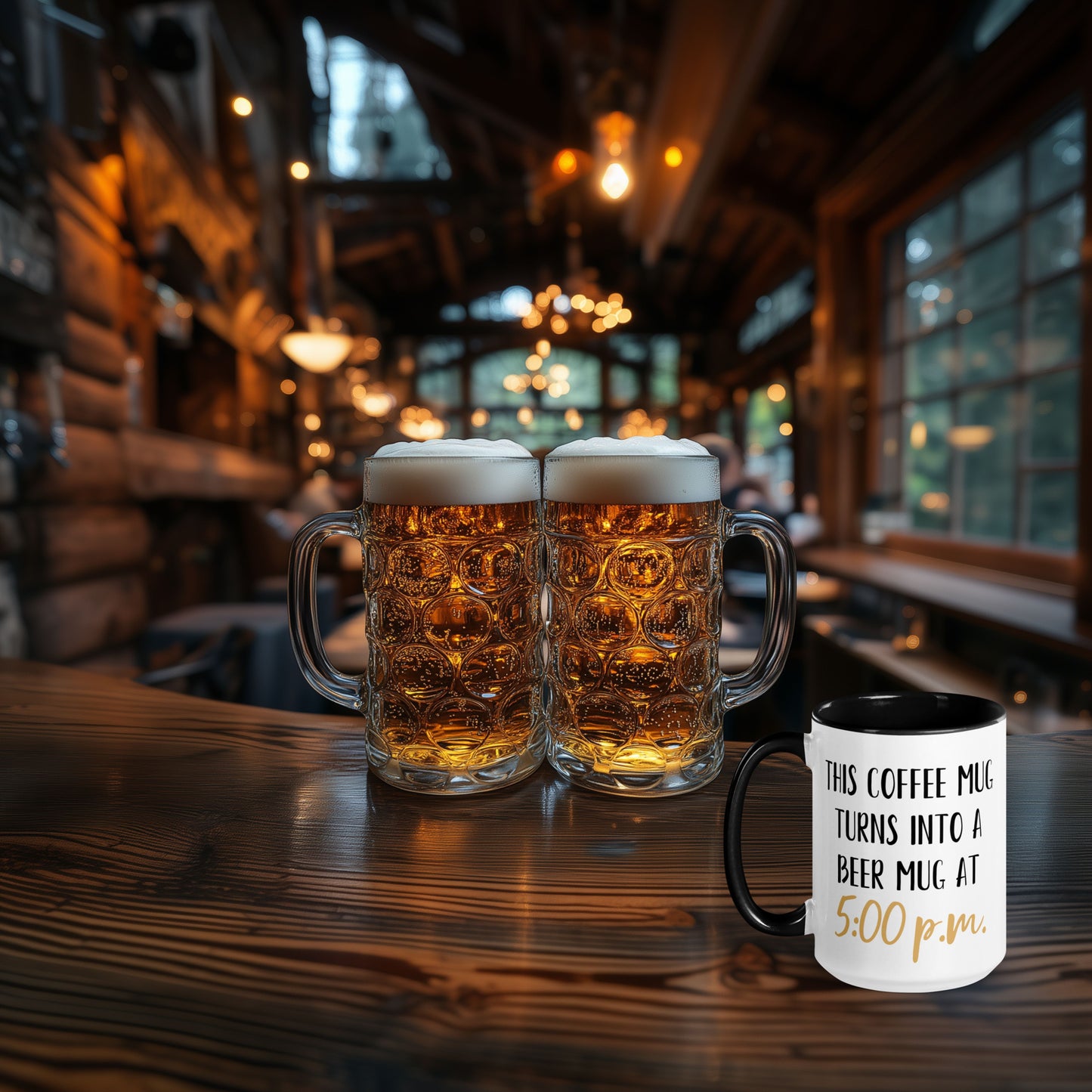 Coffee Mug Turns Into a Beer Mug at 5PM