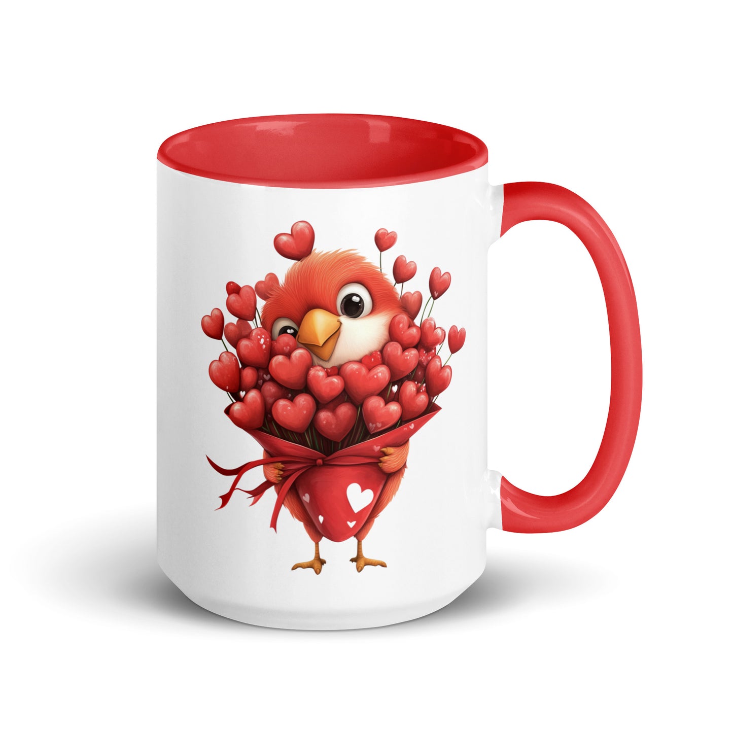 Share your love for each other and coffee with this red Valentine's Day themed mug. This Valentine's mug is not limited to coffee though, this mug can be used as a vessel for tea or cocoa.