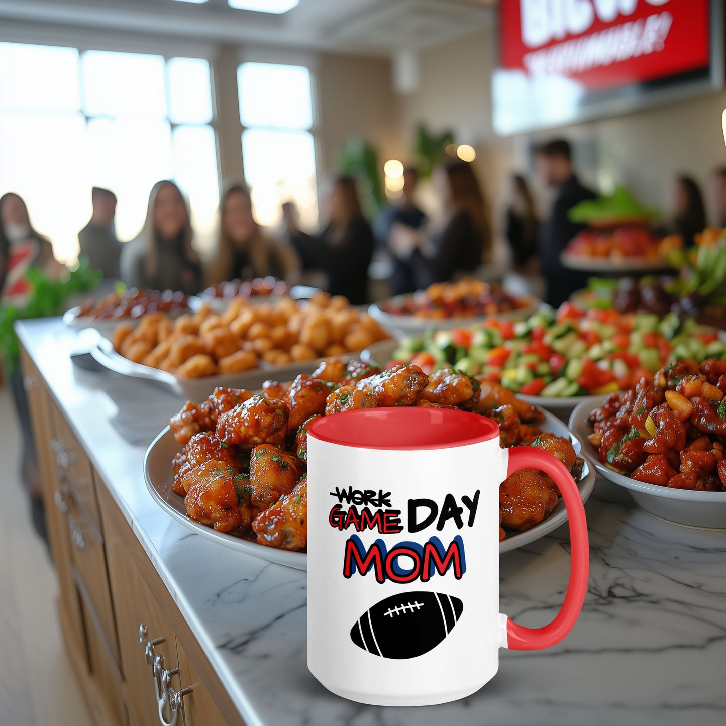 Football Game Day Mom Coffee and Tea Mug