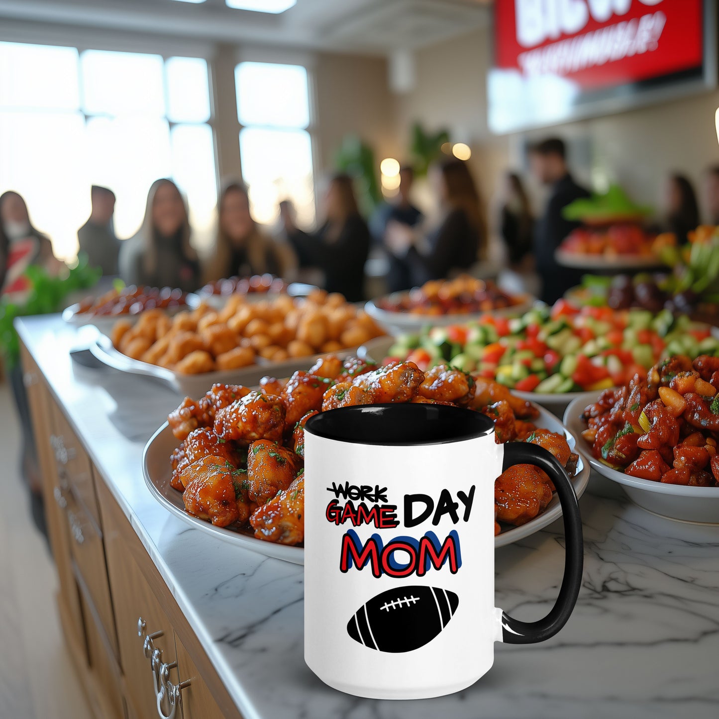 Football Game Day Mom Coffee and Tea Mug