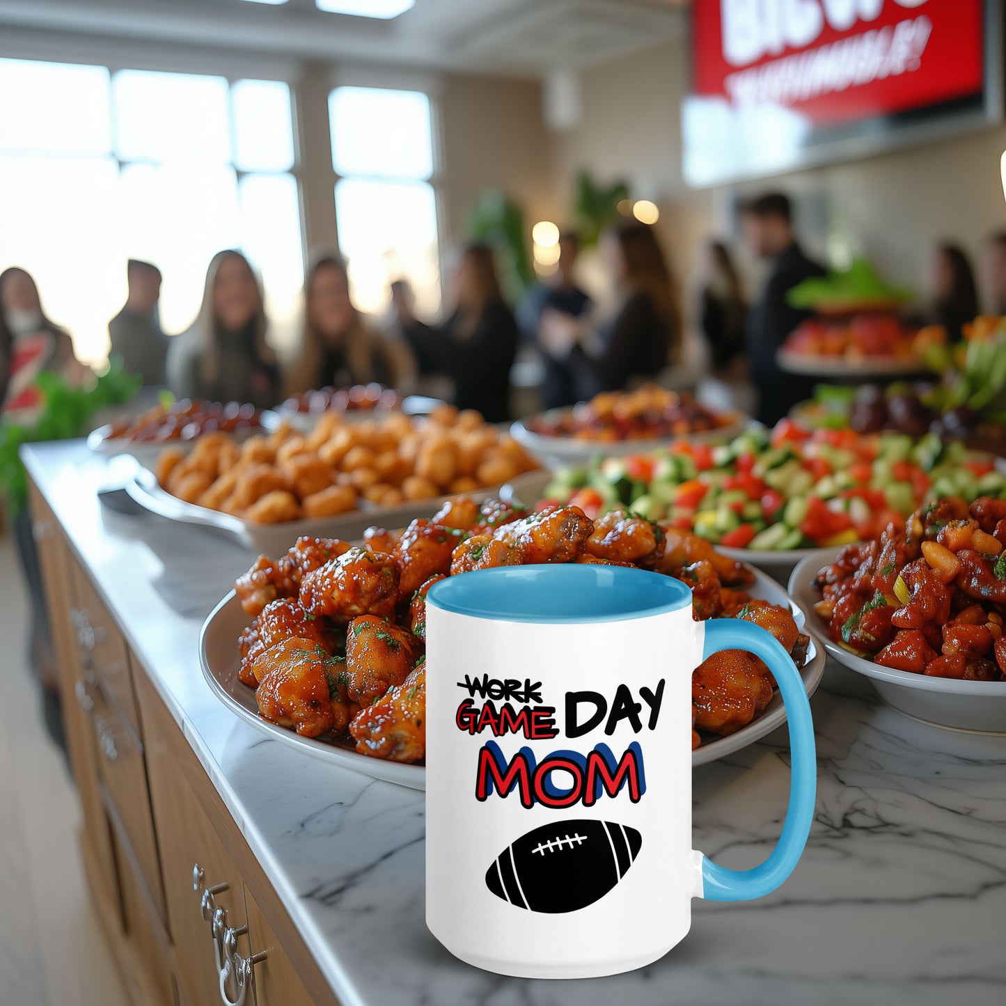 Football Game Day Mom Coffee and Tea Mug