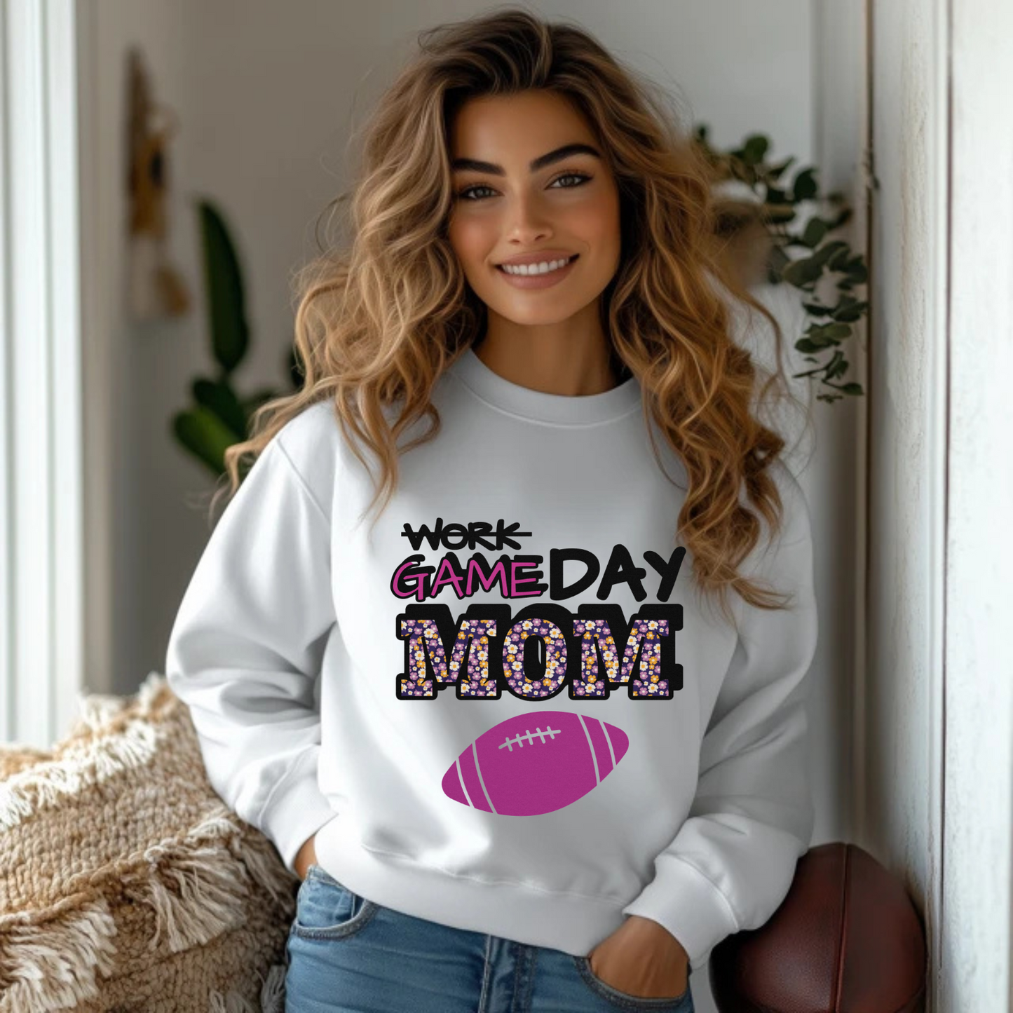 Game Day Mom Sweatshirt Crewneck