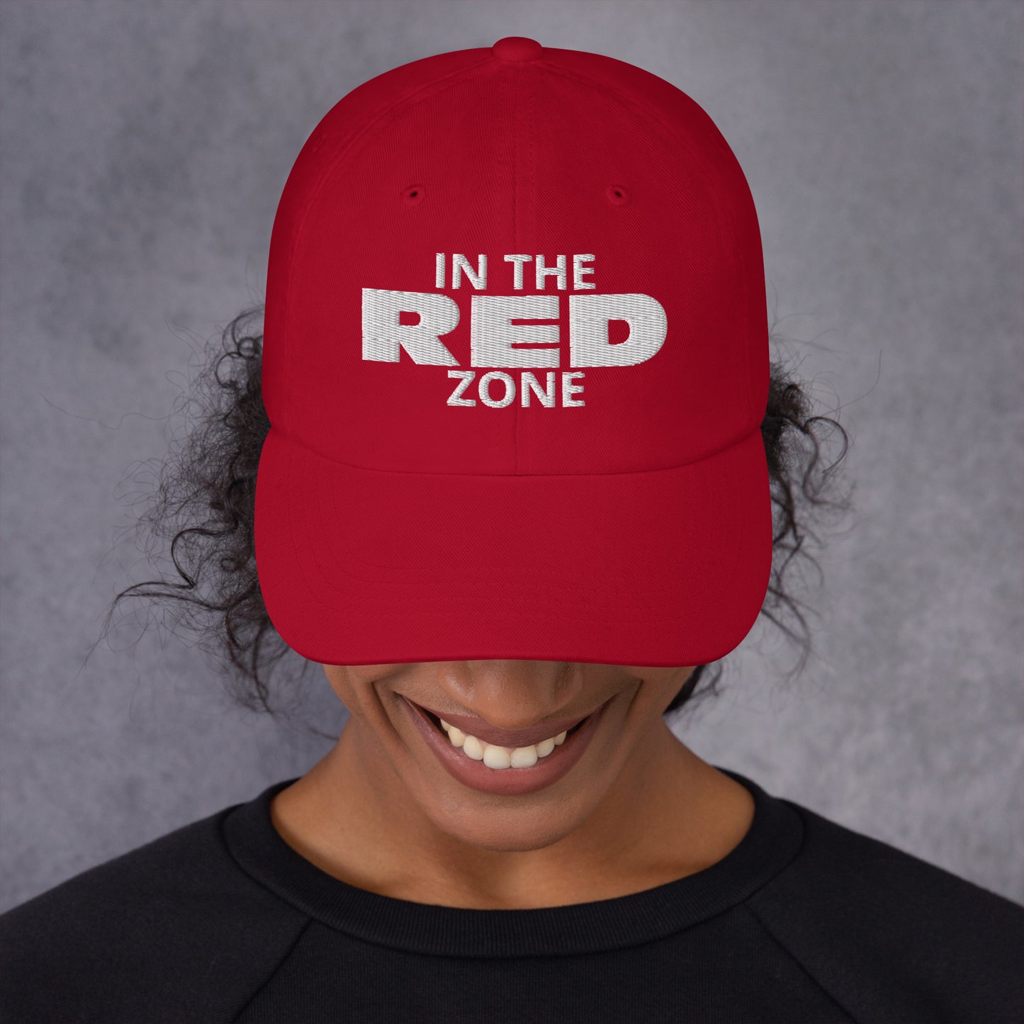 "In the Red Zone" Red Sports Hat