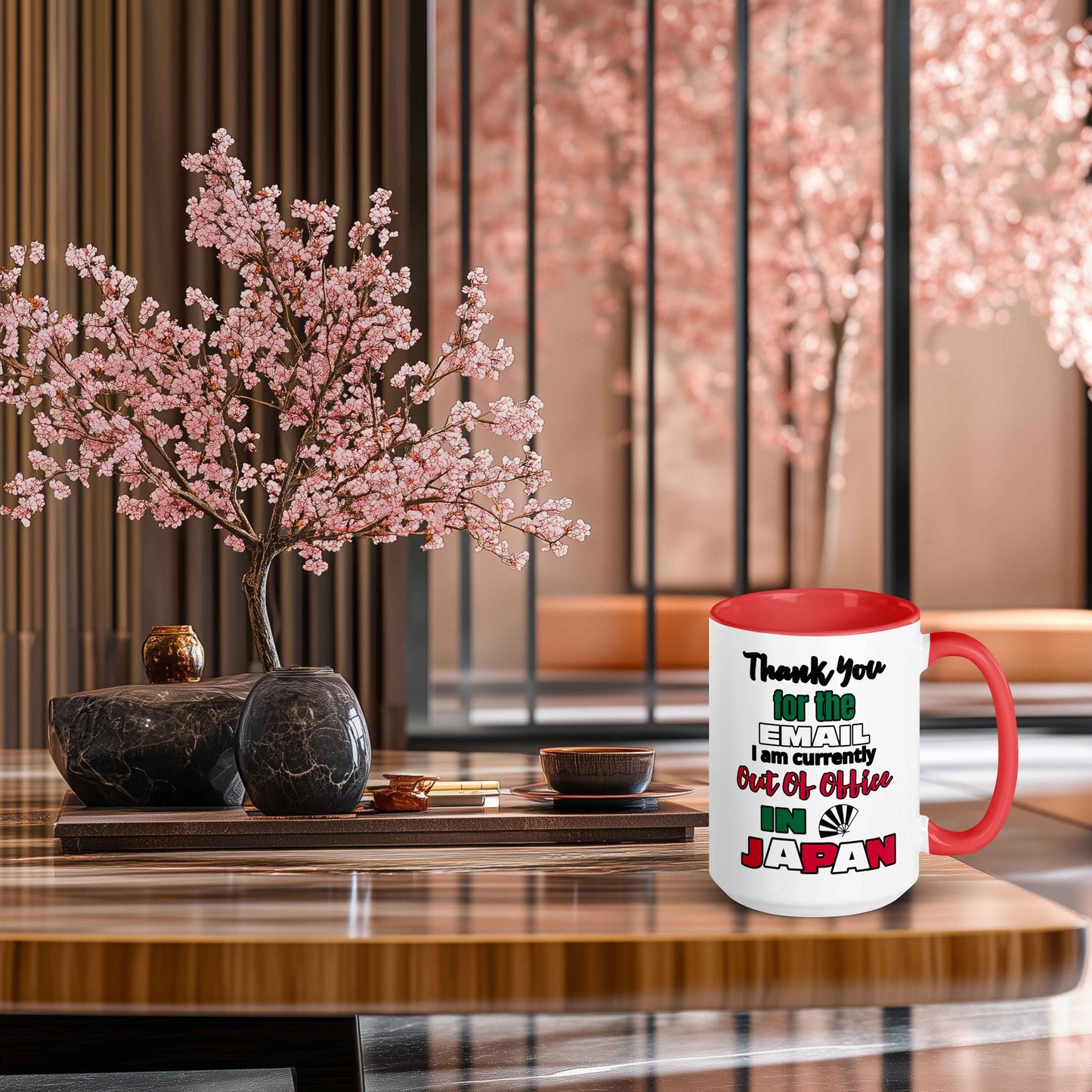 Out Of Office In Japan Coffee and Tea Mug