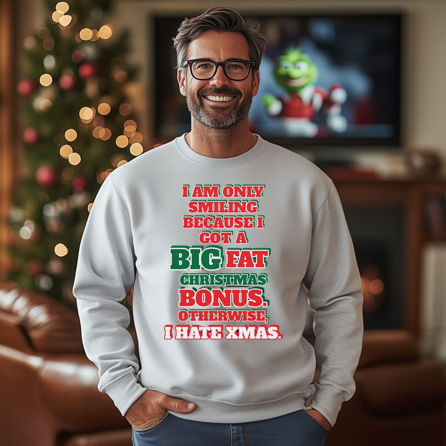 Big Fat Bonus Christmas Sweatshirt Crewneck