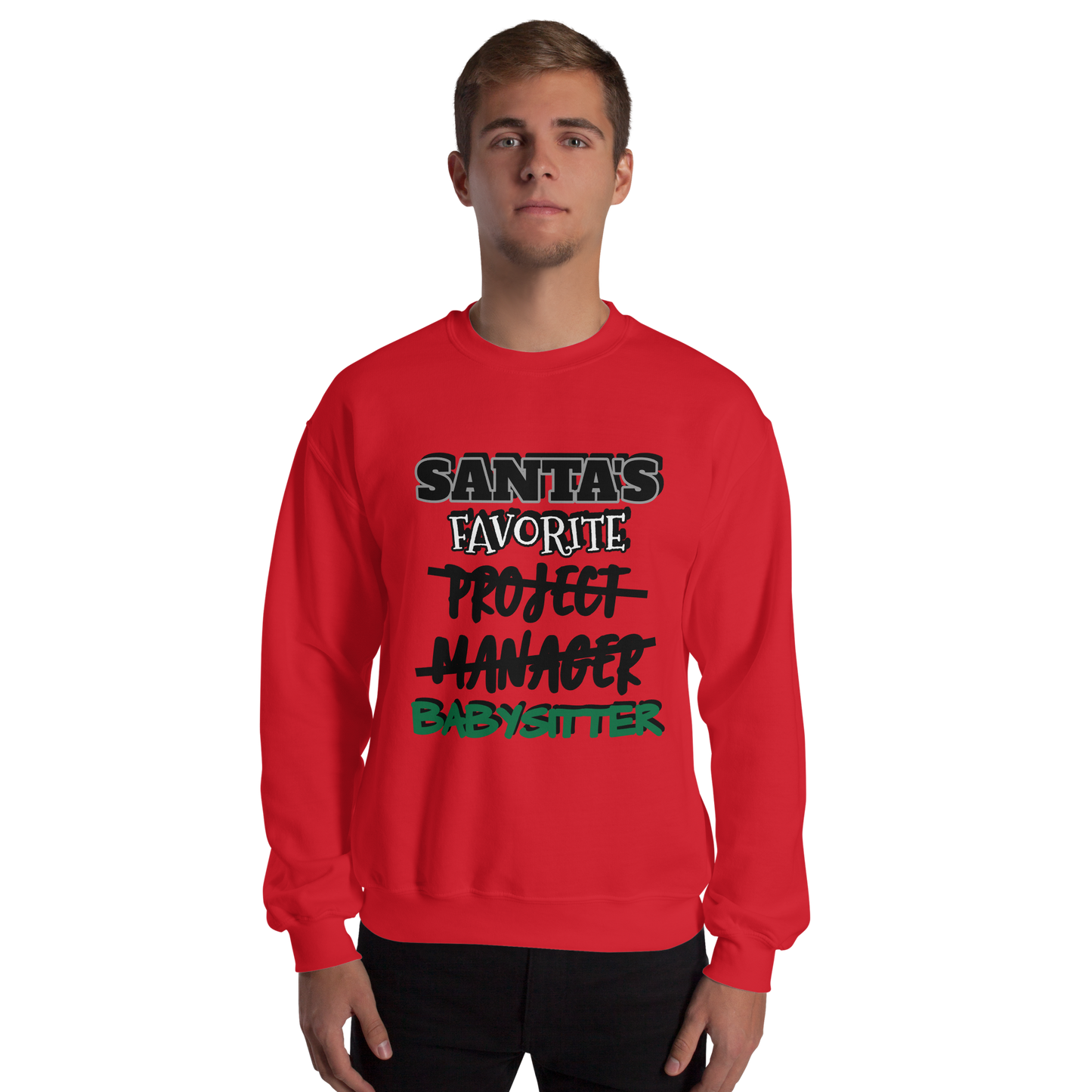 Santa's Favorite Project Manager Sweatshirt Crewneck